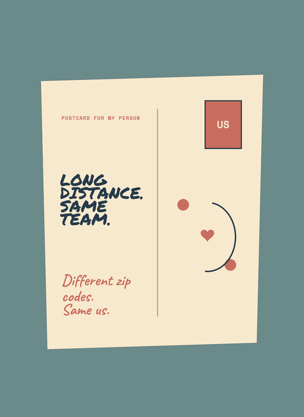 Long Distance. Same Team. front