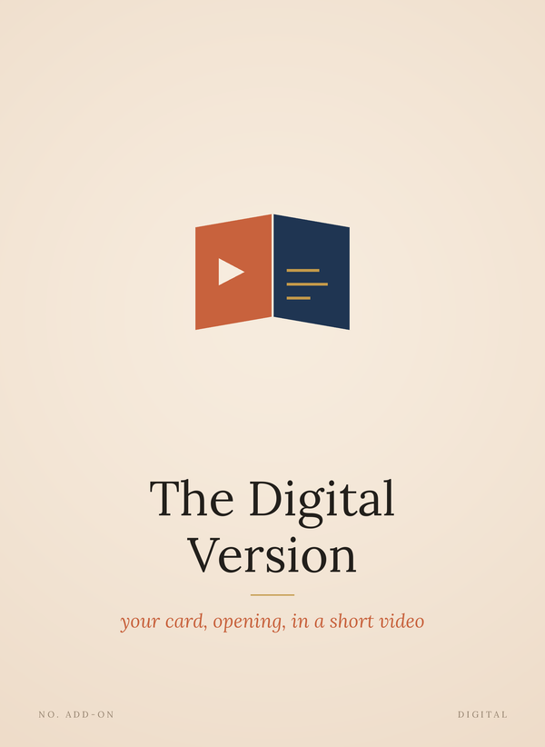 Digital Card Video (digital only) front