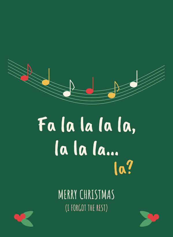 Fa La La (I Forgot the Rest) front