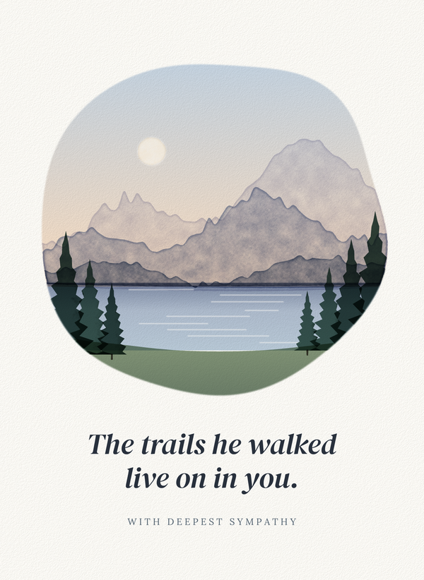 The Trails He Walked Live On in You front