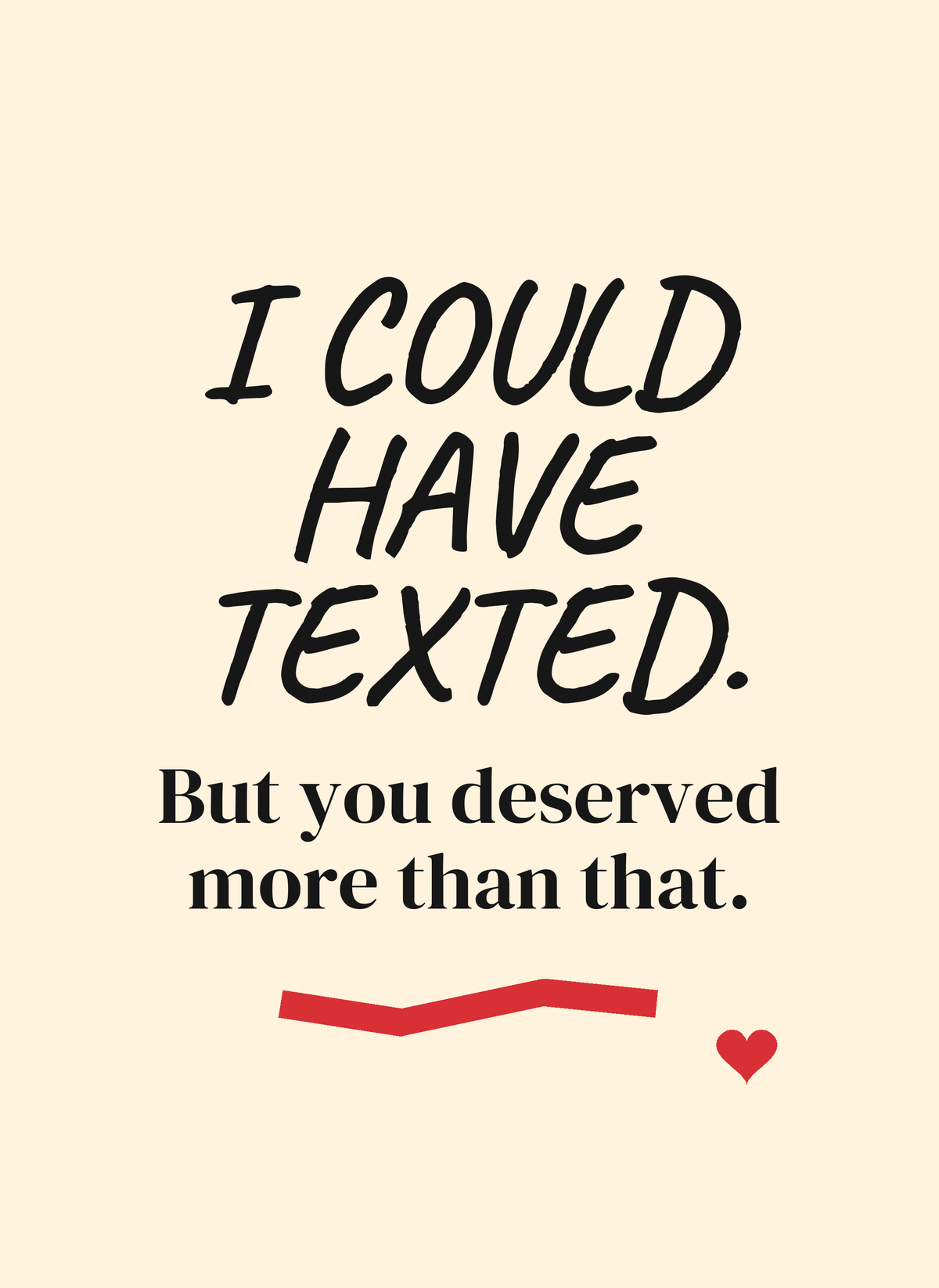 TWH-CD03 I Could Have Texted