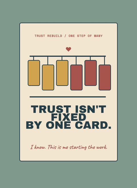 Trust Isn't Fixed by One Card.
