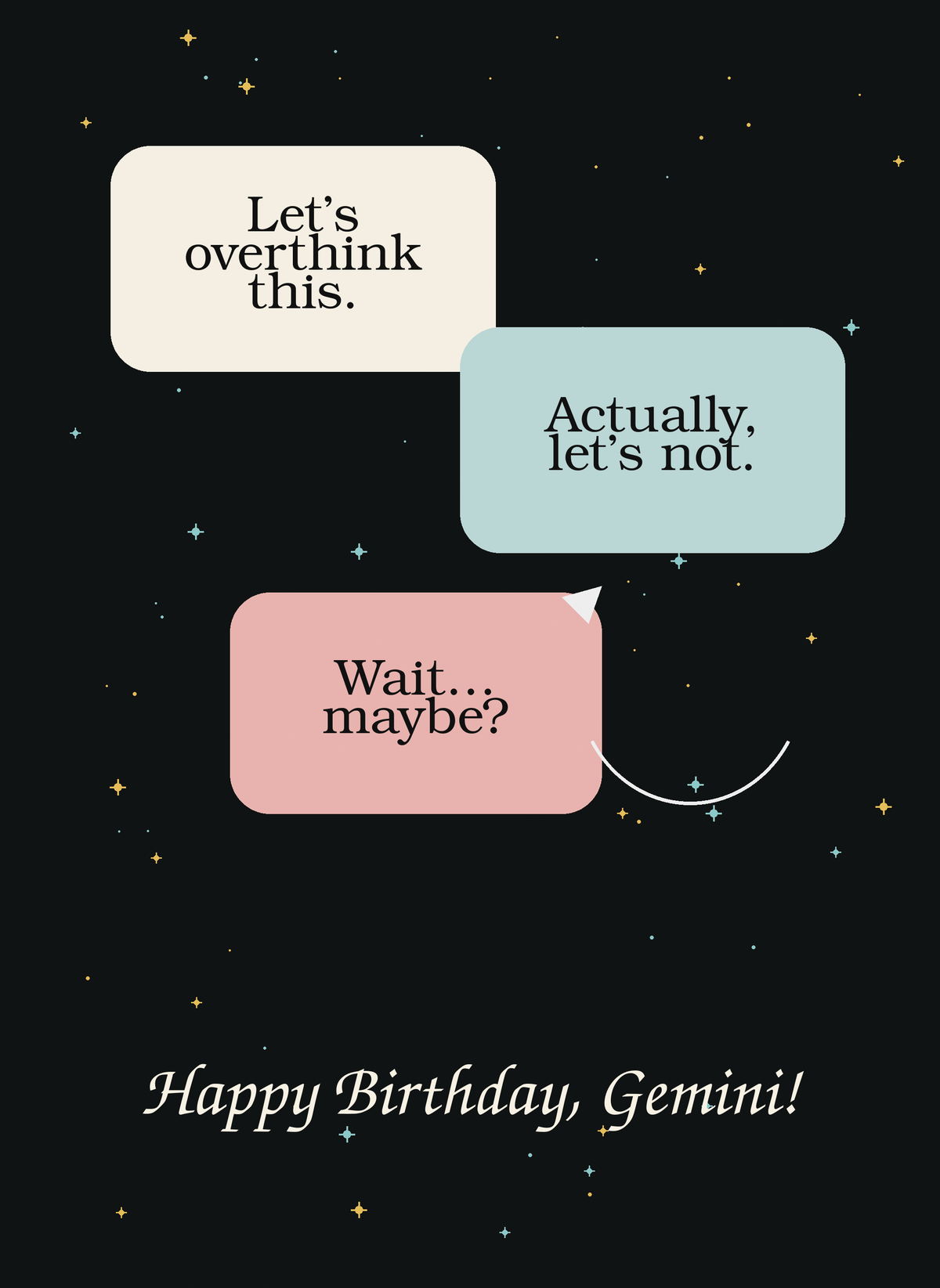 Let’s Overthink This. Actually, Let’s Not.