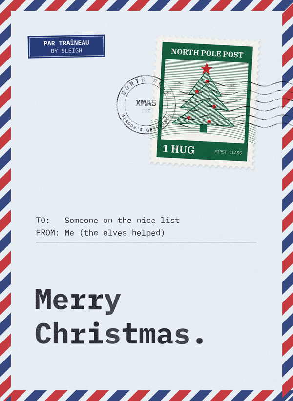 Merry Christmas (North Pole Post) front