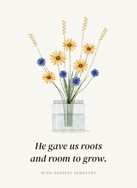 He Gave Us Roots and Room to Grow